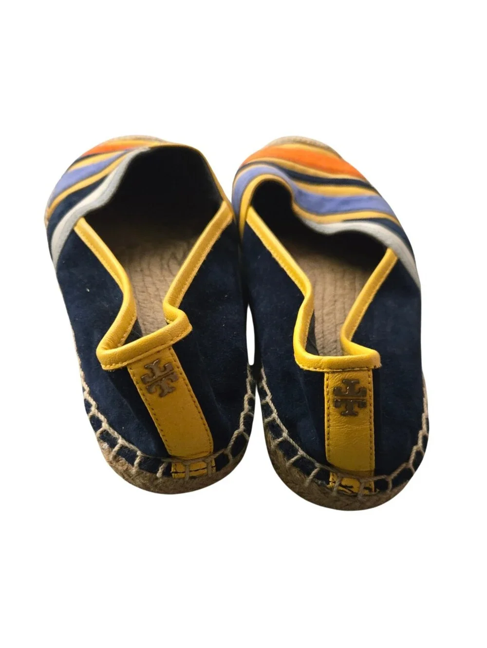 Tory Burch Maisie Espadrille Shoes Size 7.5, Multi Color Stripe, Like New